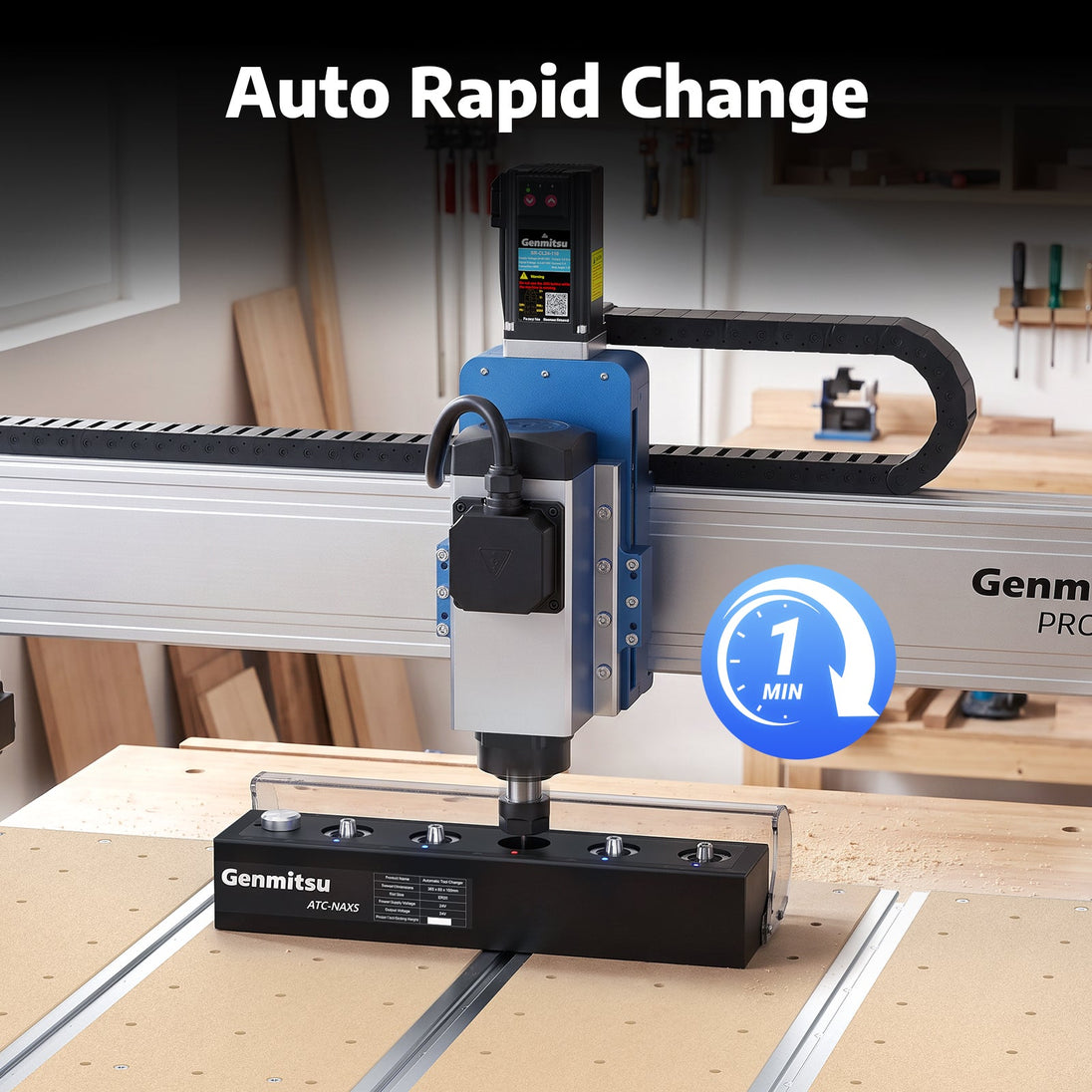 PRONAX Spark CNC router machine with NAX5 ATC system