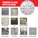 10" Grinding Wheel Diamond 10 Segments Concrete Floor Grinder Disc Blade for Leveling, Coating Removal, and Surface Prep - view 3