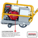 10" Early Entry Green Concrete Saw with 13 HP Honda GX390 Engine - view 5