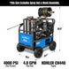 MechMaxx 4000 PSI 4 GPM KOHLER E-Start Engine Hot Water Pressure Washer with Hose Reel, HPW40K - view 2