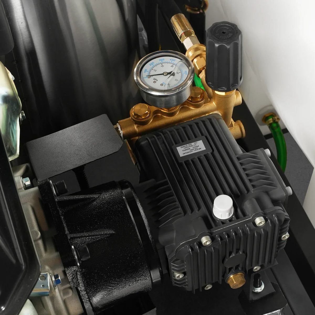 MechMaxx 4000 PSI 4 GPM ZONSEN E-Start Engine Hot Water Pressure Washer Skid Mounted with 175 Gal Tank, HPW40DT - view 5
