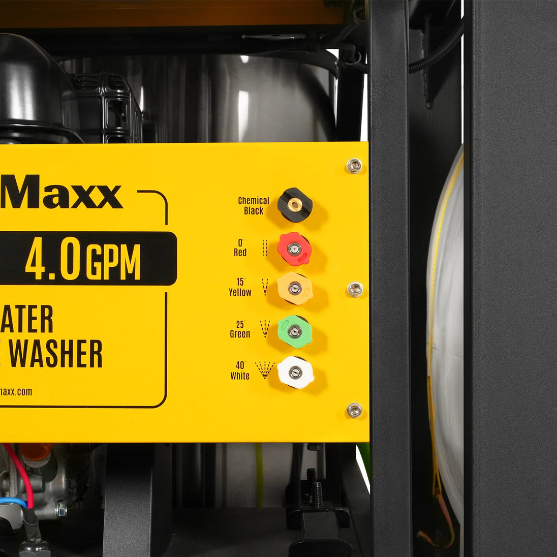 MechMaxx 4000 PSI 4 GPM ZONSEN E-Start Engine Hot Water Pressure Washer Skid Mounted with 175 Gal Tank, HPW40DT - view 8