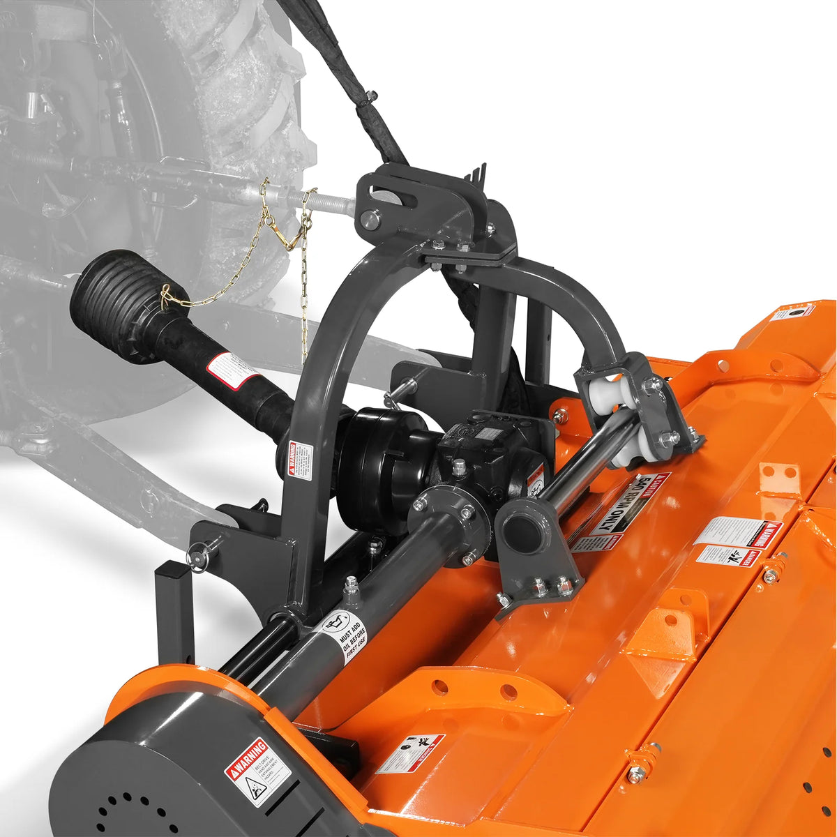 MechMaxx 78" Heavy Duty PTO Flail Mower with Hydraulic Side Shift 3 Point 50-85 hp, KDK78H - view 2
