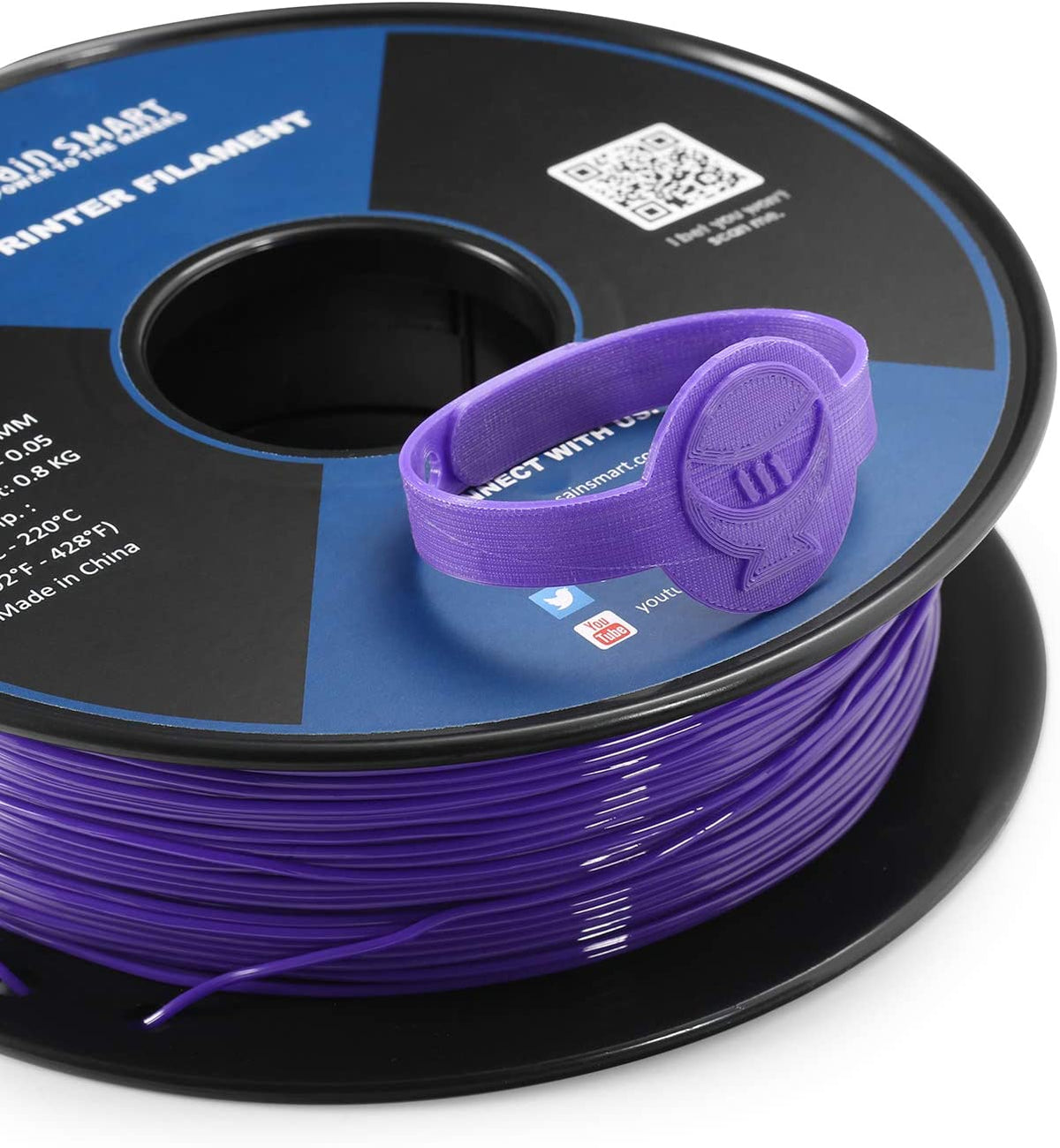 Neon color TPU filament bundle, 1.75mm
