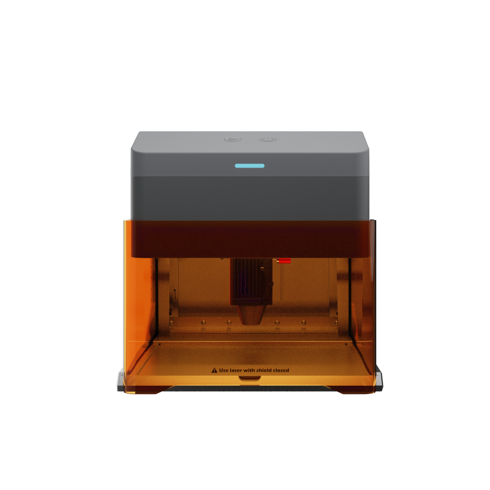 Kiosk laser engraver machine with acrylic enclosure