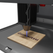 Kiosk laser engraver machine with acrylic enclosure