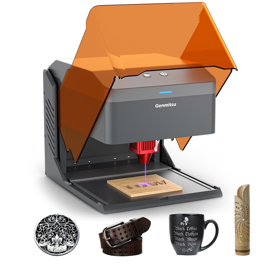 Kiosk laser engraver machine