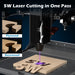Kiosk laser engraver machine