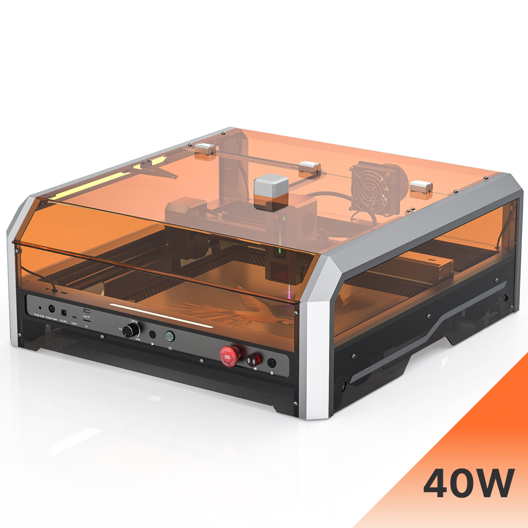L8 laser engraver machine, 20W/40W, air assist, Lightburn camera