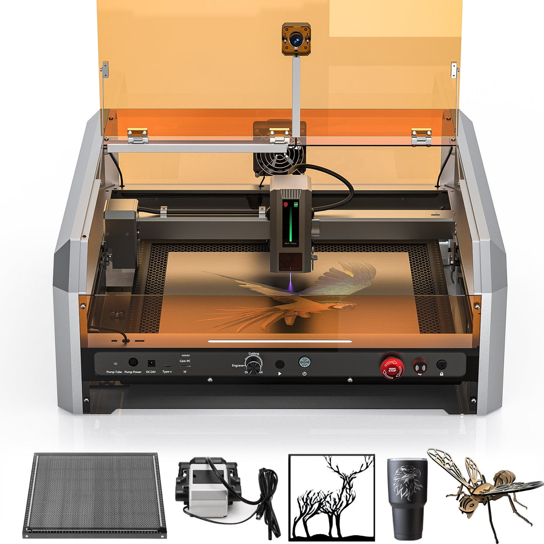 L8 high speed all-in-one laser engraving machine with air assist