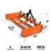 MechMaxx 84" Heavy Duty Land Leveler Land Plane Scraper Grader with Shanks 3 Point Hitch, LP84 - view 2