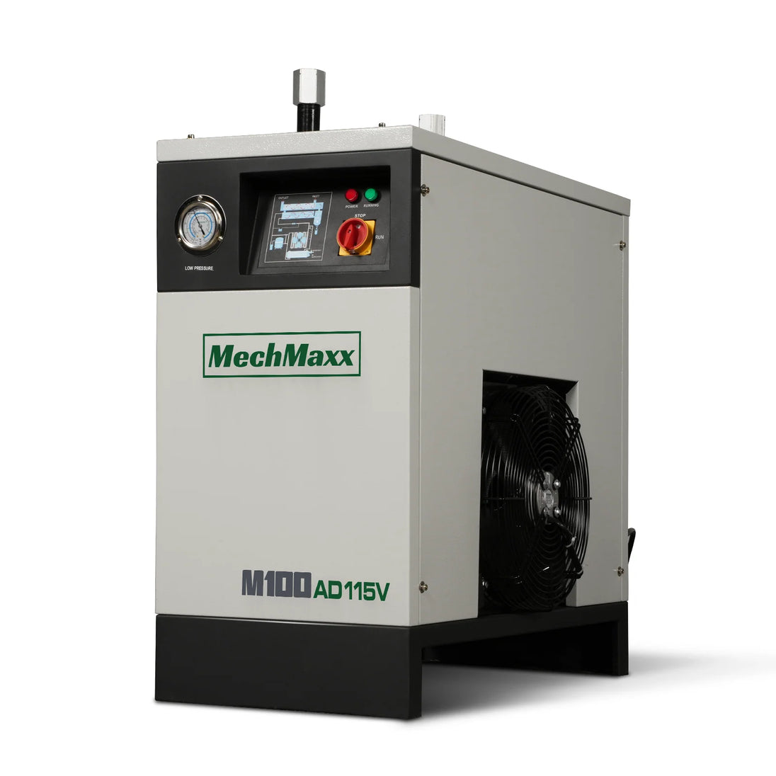 MechMaxx High Inlet Refrigerated Air Dryer 100 CFM, Max 176°F Inlet Temperature Compressed Air Dryer, 120V 0.75KW, 35.6°F Dew Point, Max 145 PSI, Dual Electronic & Manual Drain, Intelligent Control - view 3