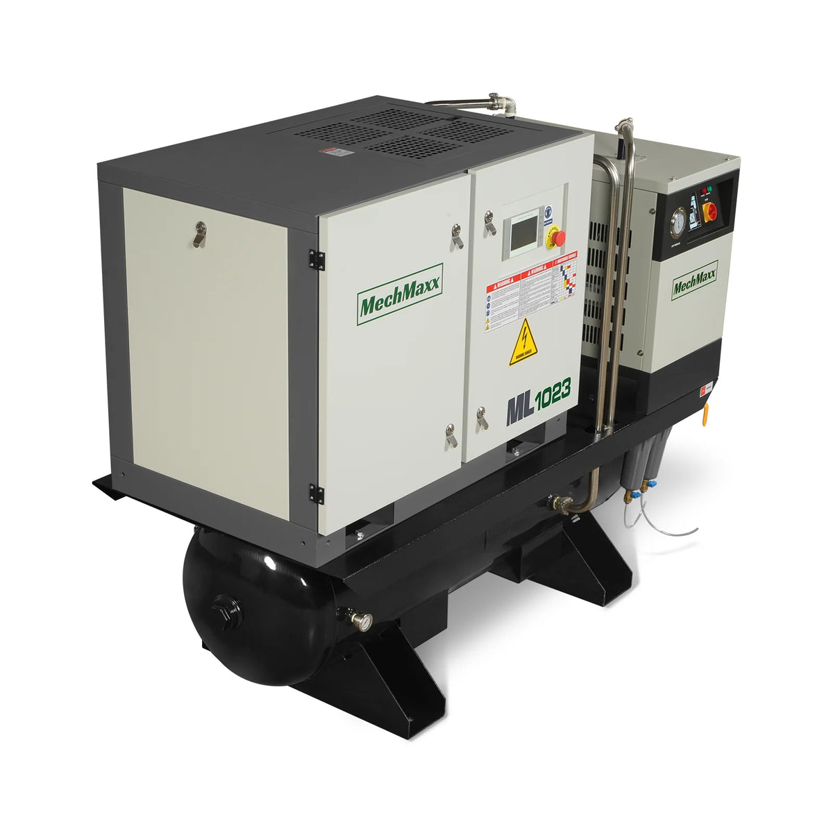 MechMaxx 10HP Combined Rotary Screw Air Compressor with Dryer & 66-Gal ASME Tank | 32 CFM, 116 PSI, 230V 3-Phase - Industrial Grade - view 5