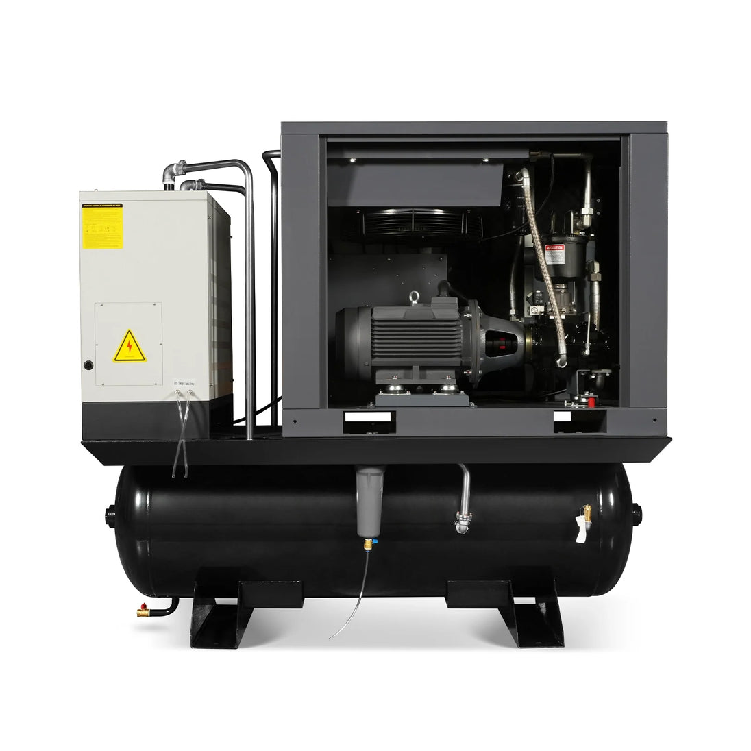 MechMaxx 15HP Combined Rotary Screw Air Compressor with Dryer & 105-Gal ASME Tank | 45 CFM, 116 PSI, 230V 3-Phase - Industrial Grade - view 7