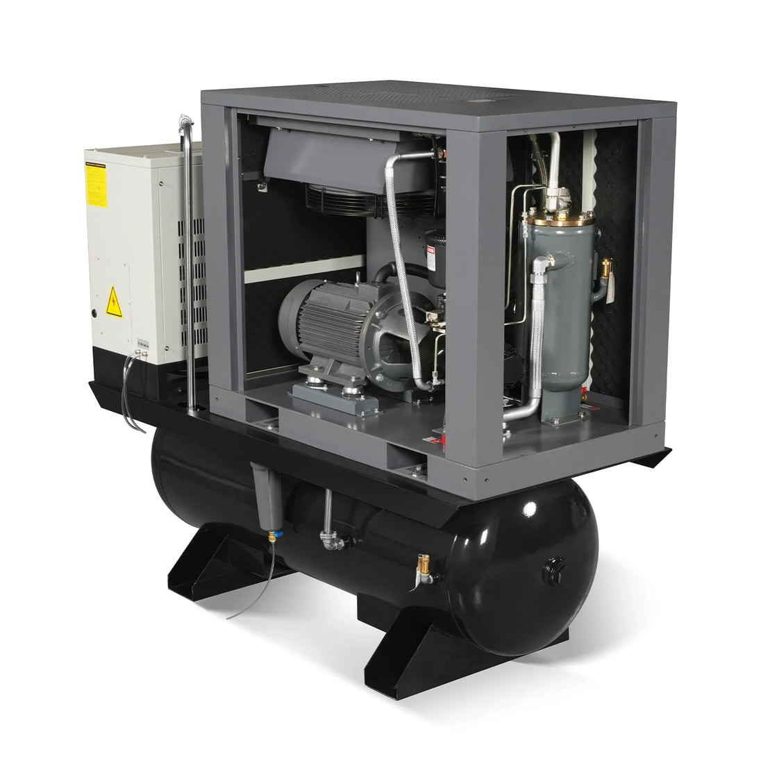MechMaxx 15HP Combined Rotary Screw Air Compressor with Dryer & 105-Gal ASME Tank | 45 CFM, 116 PSI, 230V 3-Phase - Industrial Grade - view 8