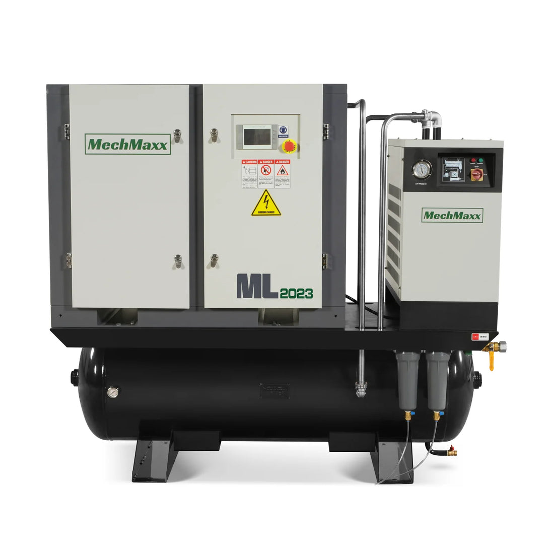MechMaxx 20HP Combined Rotary Screw Air Compressor with Dryer & 105-Gal ASME Tank | 78 CFM, 116 PSI, 230V 3-Phase - Industrial Grade - view 4