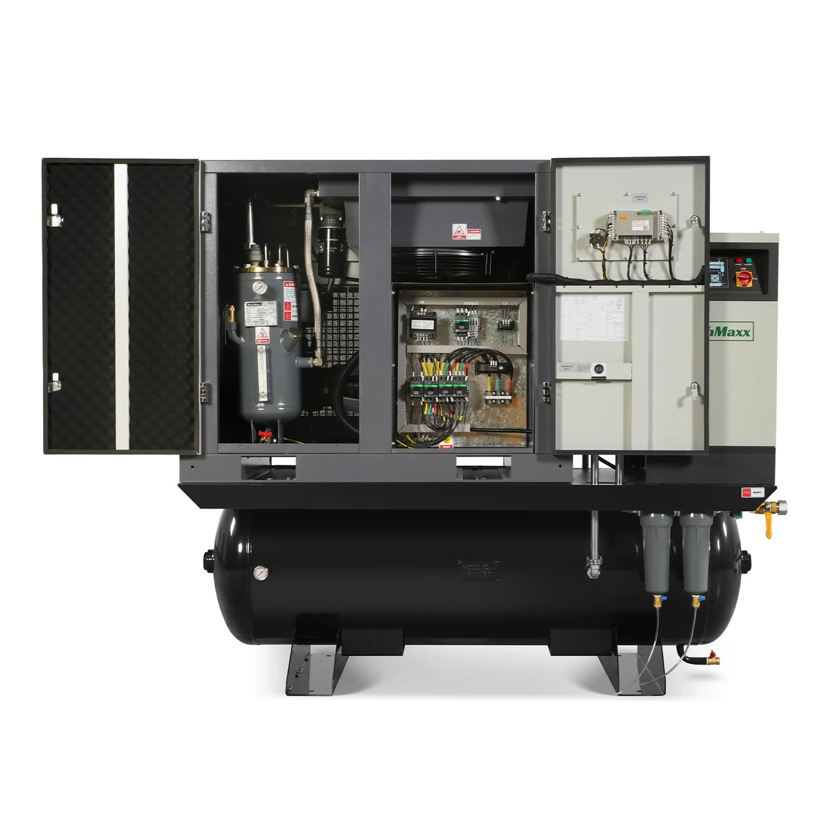 MechMaxx 20HP Combined Rotary Screw Air Compressor with Dryer & 105-Gal ASME Tank | 78 CFM, 116 PSI, 460V 3-Phase - Industrial Grade - view 4