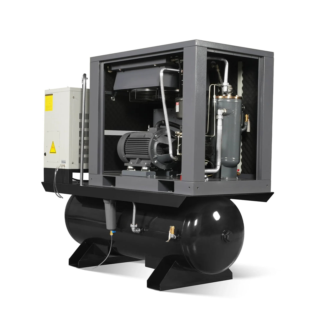 MechMaxx 20HP Combined Rotary Screw Air Compressor with Dryer & 105-Gal ASME Tank | 78 CFM, 116 PSI, 230V 3-Phase - Industrial Grade - view 8