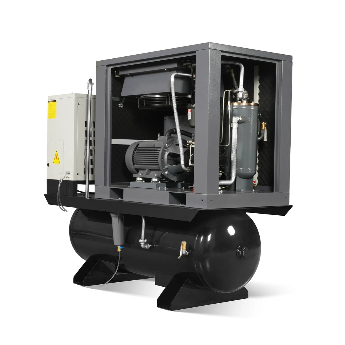 MechMaxx 20HP Combined Rotary Screw Air Compressor with Dryer & 105-Gal ASME Tank | 78 CFM, 116 PSI, 230V 3-Phase - Industrial Grade - view 8