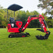 MechMaxx MEC10 Mini Compact Excavator — Honda GX390, 1-Ton
