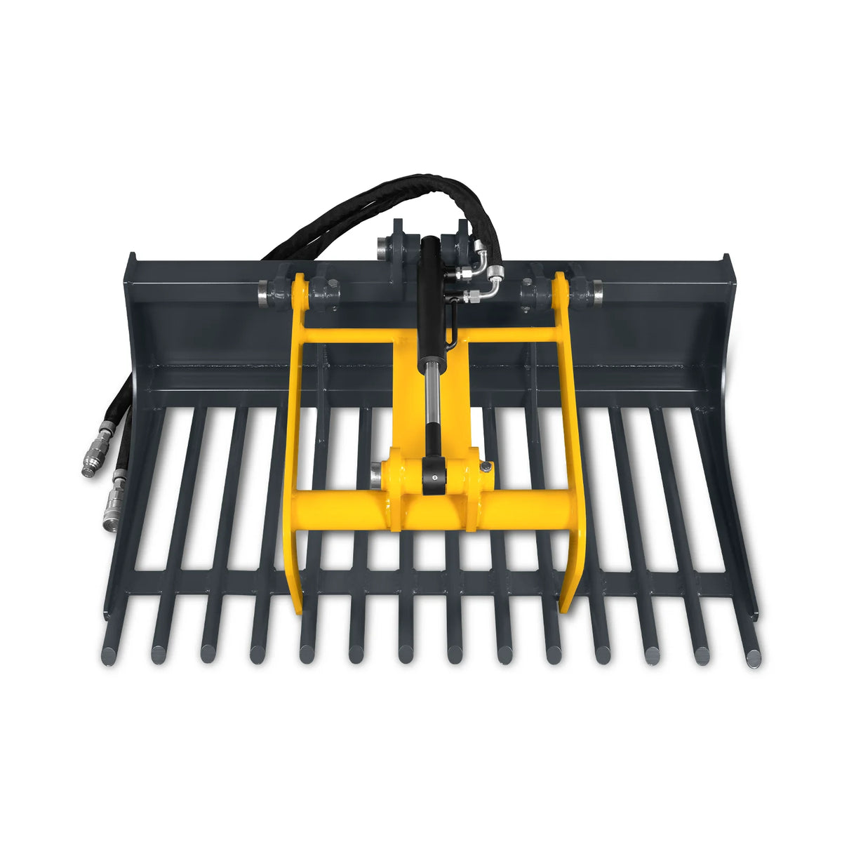 MechMaxx 20" Rock Grapple Bucket — Mini Skid Steer Attachment