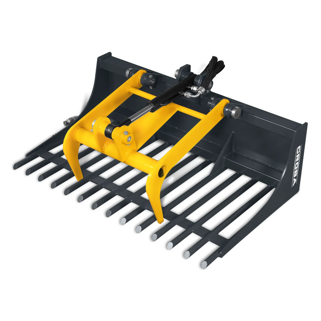 MechMaxx 20" Rock Grapple Bucket — Mini Skid Steer Attachment