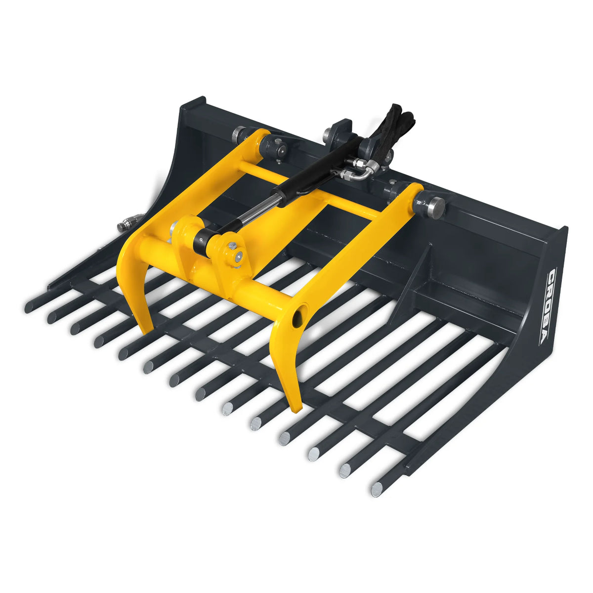 MechMaxx 20" Rock Grapple Bucket — Mini Skid Steer Attachment