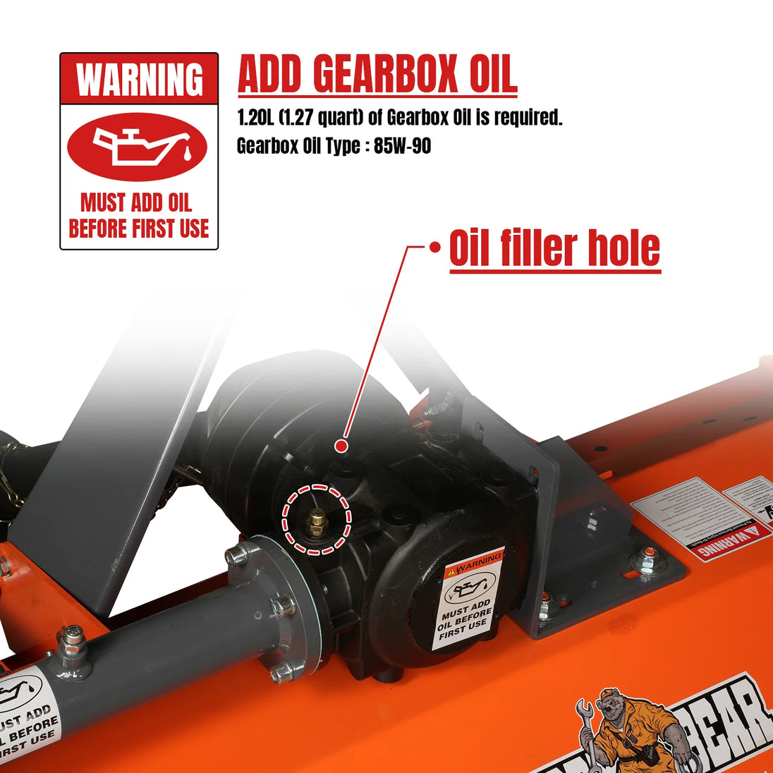 MechMaxx 72'' PTO Driven Flail Mower 3 Point 45-85hp , NAM72 - view 3