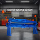 MechMaxx 100-inch Manual Sheet Metal Brake - 12 Gauge Bending Capacity, Adjustable Fingers, 8 Ft. Heavy-Duty Steel Construction, Precision Bending for Box and Pan PB10012 - view 8