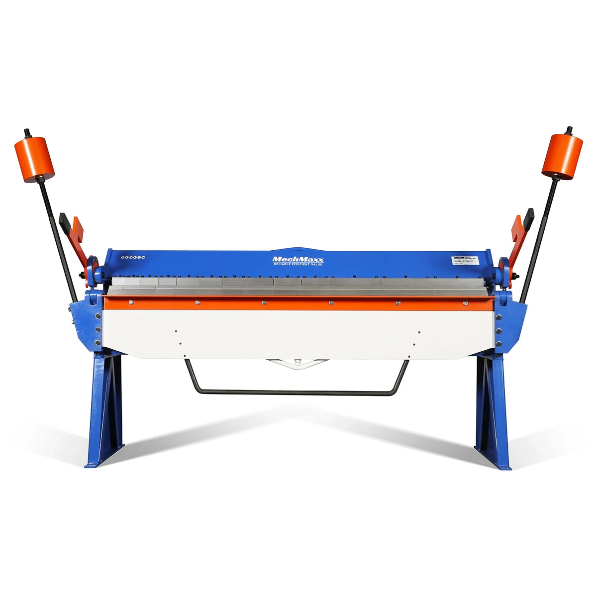 MechMaxx 80-inch Manual Sheet Metal Brake - 12 Gauge Bending Capacity, Adjustable Fingers, 6 Ft. Heavy-Duty Steel Construction for Precision Bending PB8012
