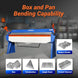 MechMaxx 80-inch Manual Sheet Metal Brake - 12 Gauge Bending Capacity, Adjustable Fingers, 6 Ft. Heavy-Duty Steel Construction for Precision Bending PB8012 - view 6