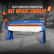 MechMaxx 80-inch Manual Sheet Metal Brake - 12 Gauge Bending Capacity, Adjustable Fingers, 6 Ft. Heavy-Duty Steel Construction for Precision Bending PB8012 - view 3