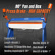 MechMaxx 80-inch Manual Sheet Metal Brake - 12 Gauge Bending Capacity, Adjustable Fingers, 6 Ft. Heavy-Duty Steel Construction for Precision Bending PB8012 - view 2