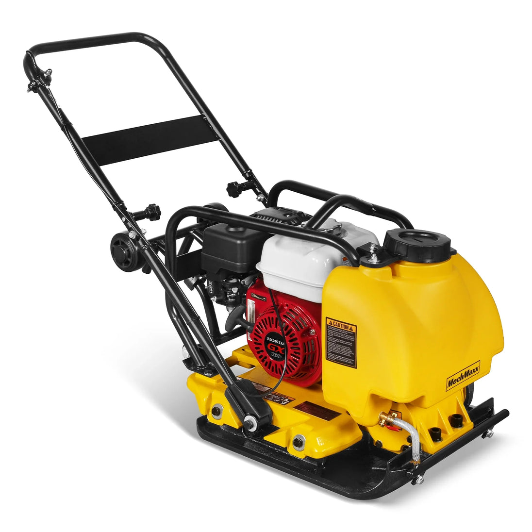 MechMaxx Honda GX160 Vibratory Plate Compactor with Wheel Kit, 3150 lb Centrifugal Force for Soil, Gravel, Asphalt and Paver Base, PC80H