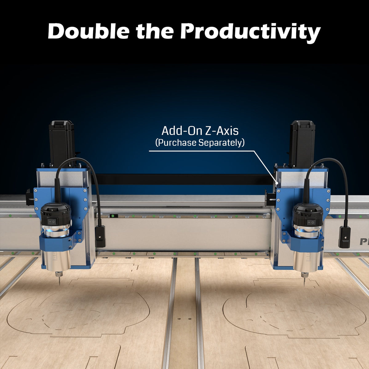 PROVerXL 4x4 CNC router with dual Z-axis and ball screw drive