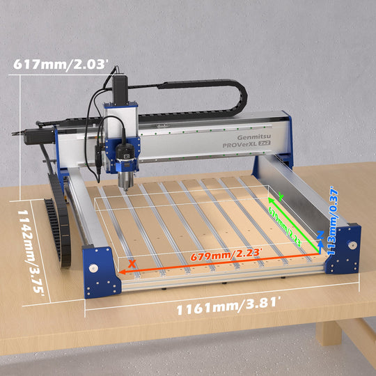 PROVerXL 2x2 pre-assembled CNC router with ball screw drive