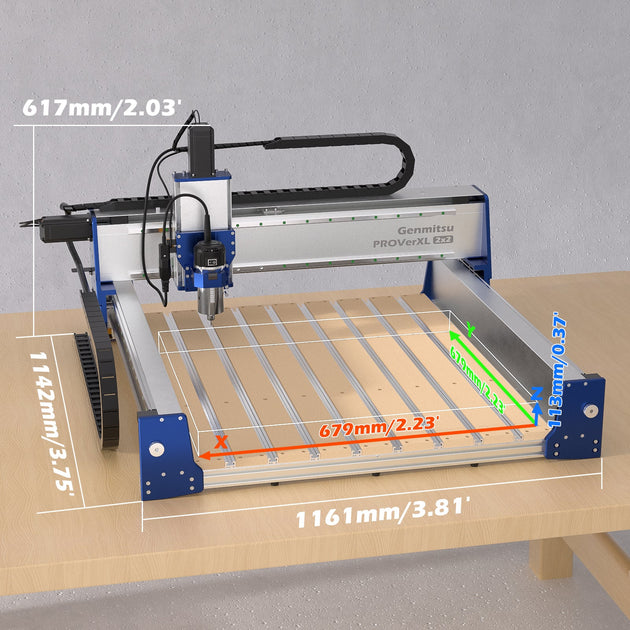 PROVerXL 2x2 pre-assembled CNC router with ball screw drive