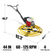 MechMaxx Honda GX270 44 in Walk-Behind Concrete Power Trowel with Blades and Float Pan, PT46H - view 2