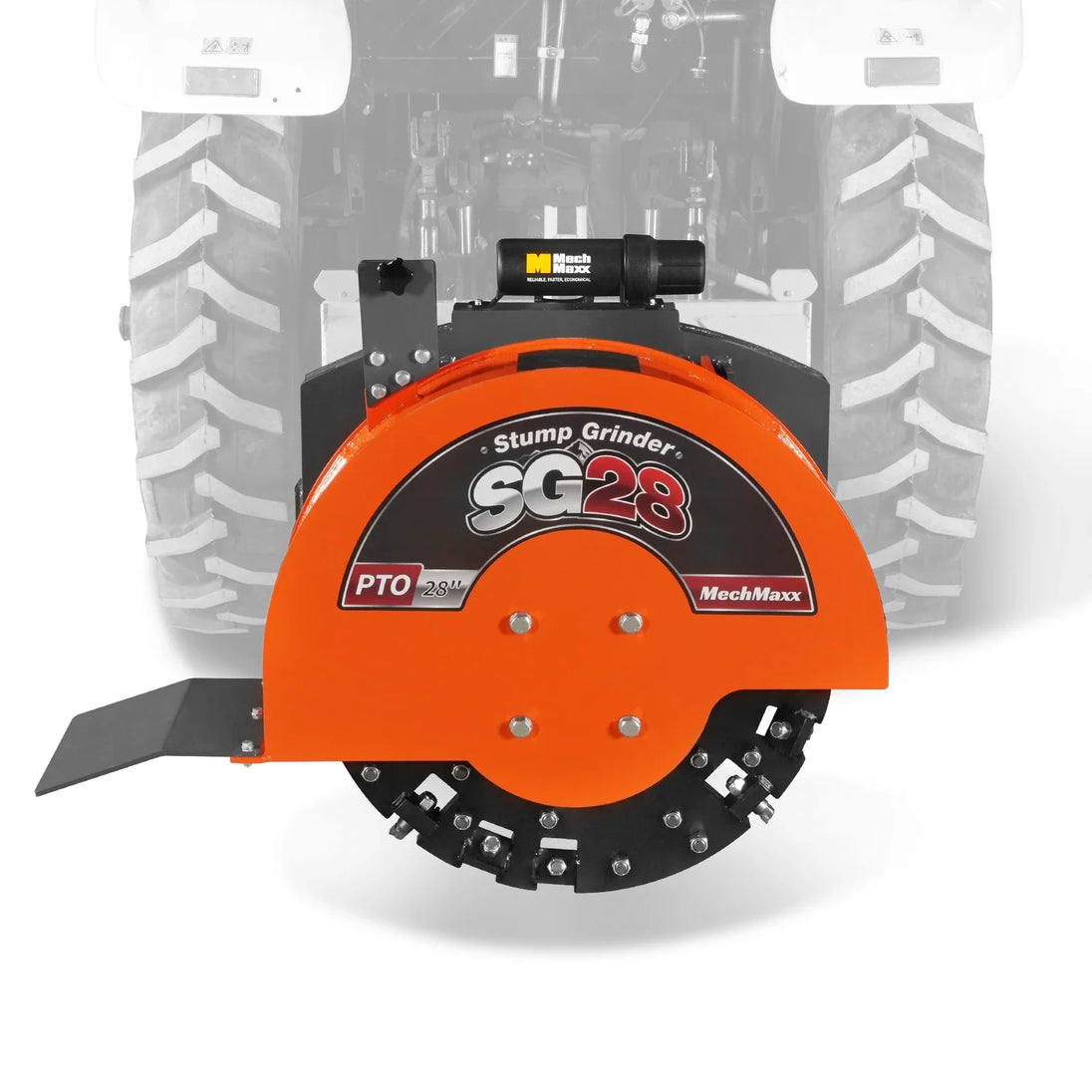 MechMaxx 3-Point PTO Stump Grinder with 44 Carbide Teeth (PTO Shaft Included with Slip Clutch), for 35-80HP Tractor, SG28 - view 2