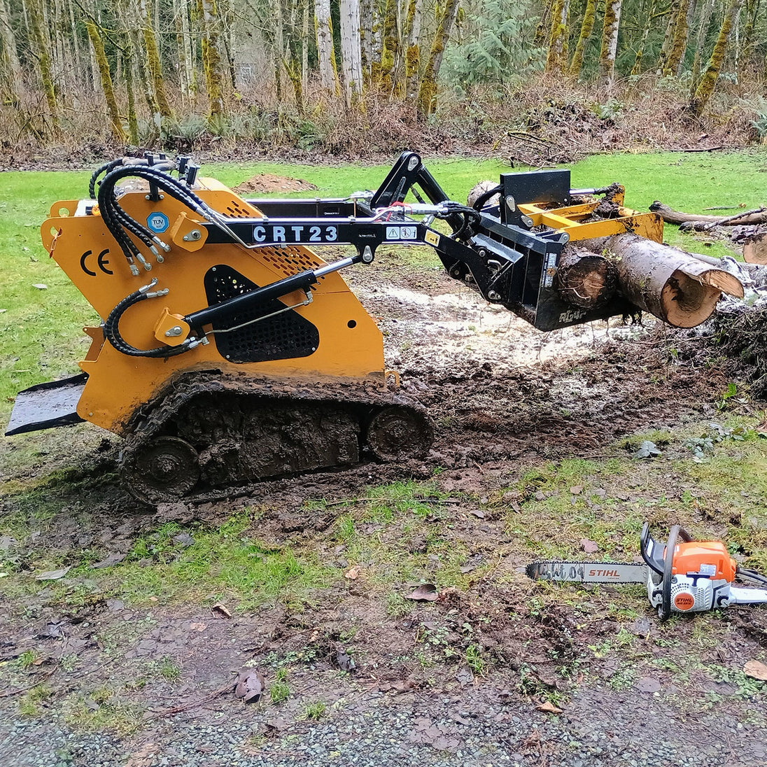 MechMaxx 42" Skeleton Grapple — Mini Skid Steer Attachment