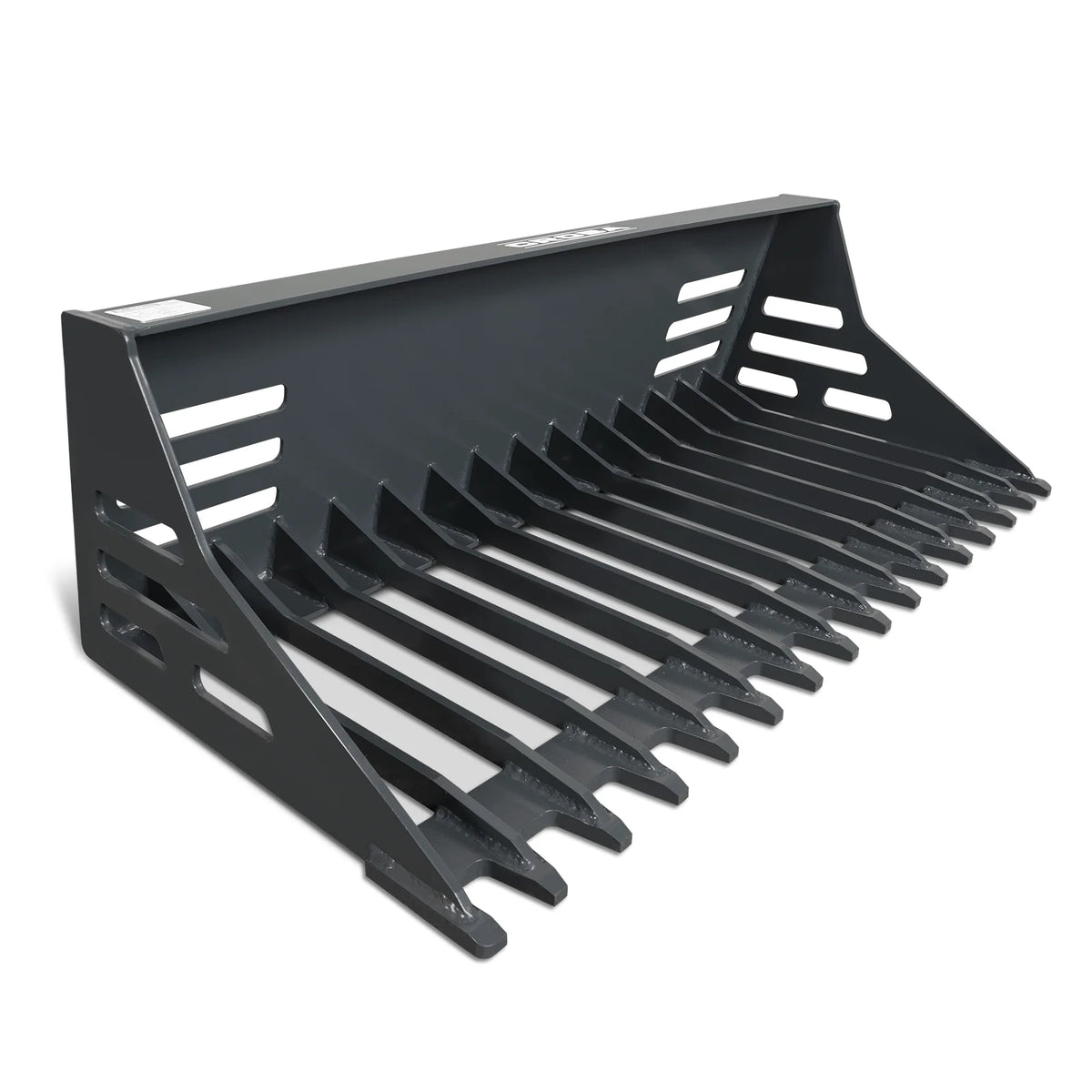 MechMaxx 44" Rock Bucket — Mini Skid Steer Attachment