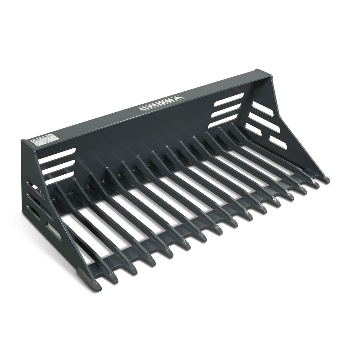 MechMaxx 44" Rock Bucket — Mini Skid Steer Attachment