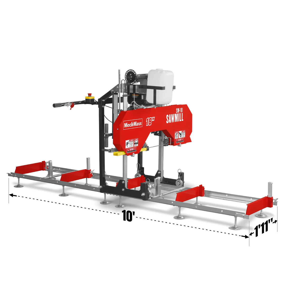 MechMaxx 18" Portable Sawmill — 212cc 7HP Gasoline, SM-18