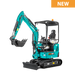 Sunward SWE18UF 1.8-ton zero-tail mini excavator with canopy, side view