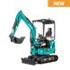 Sunward SWE18UF 1.8-ton zero-tail mini excavator with canopy, side view