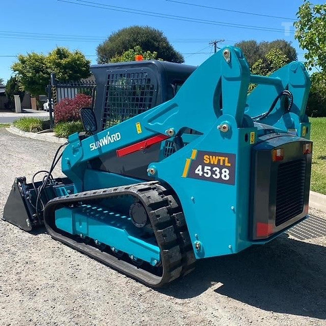 Sunward SWTL4538 compact track loader, rear side view