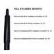 Replacement gas lift cylinder for Stealth chair