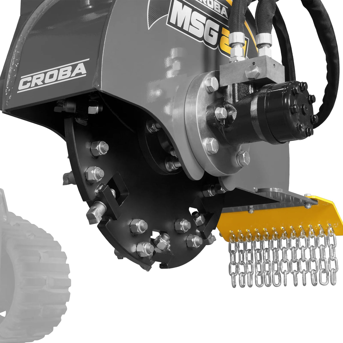 MechMaxx 20" Stump Grinder Attachment — 24 Carbide Teeth