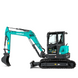 Sunward SWE60UF zero-tail mini excavator, side view