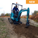 Sunward SWE18UF mini excavator operator station and controls